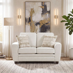 Zander White Loveseat - Ornate Home