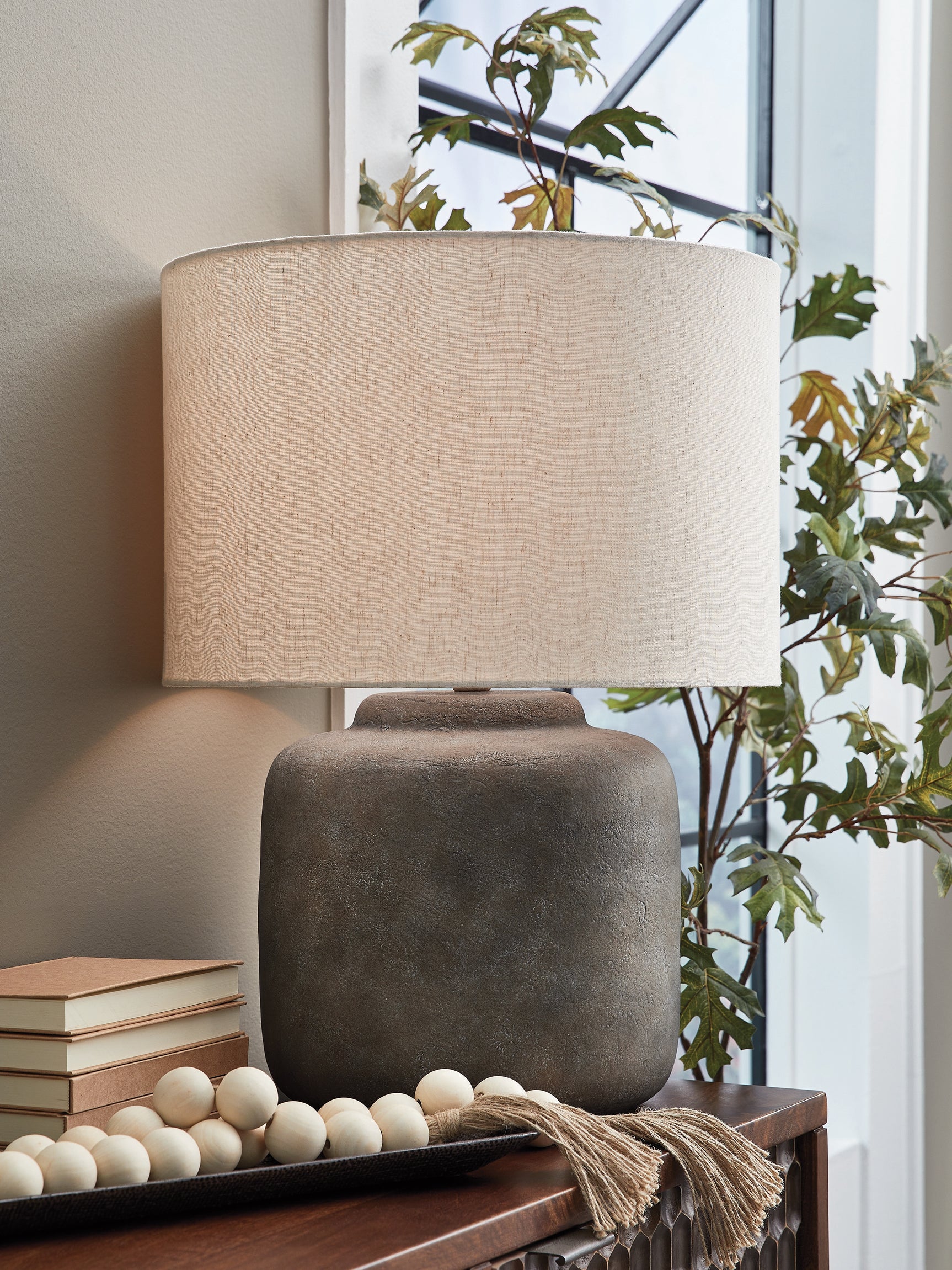 Zandophen Antique Gray Table Lamp (Online Special Price) - Ornate Home