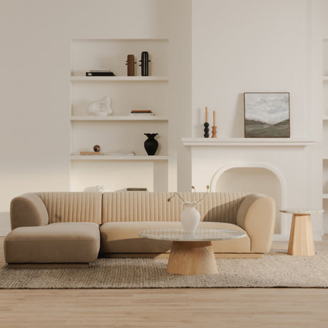 Zandro Beige Left Sectional - Ornate Home