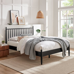 Zane Black Full Size Spindle Bed Frame - Ornate Home