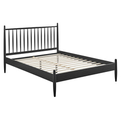 Zane Black Full Size Spindle Bed Frame - Ornate Home