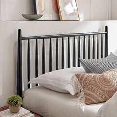 Zane Black Full Size Spindle Bed Frame - Ornate Home