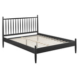 Zane Black Queen Size Spindle Bed - Ornate Home
