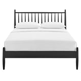 Zane Black Queen Size Spindle Bed - Ornate Home