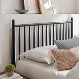 Zane Black Queen Size Spindle Bed - Ornate Home