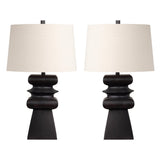 Zane Black Table Lamp (Set of 2) - Ornate Home