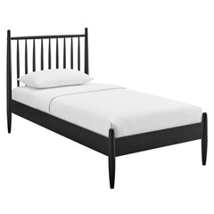 Zane Black Twin Size Spindle Bed Frame - Ornate Home