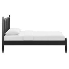 Zane Black Twin Size Spindle Bed Frame - Ornate Home