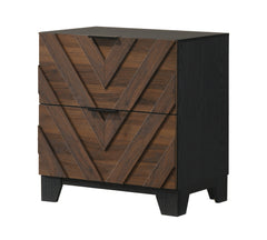 Zane Brown/Gray Nightstand - Ornate Home