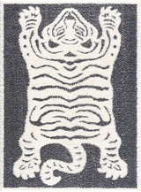 Zane Charcoal Tibetan Tiger Plush Rug - Ornate Home