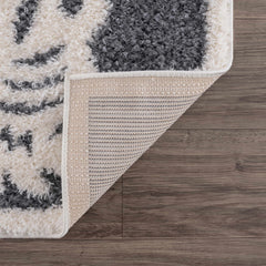 Zane Charcoal Tibetan Tiger Plush Rug - Ornate Home