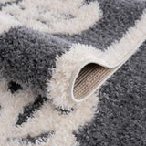 Zane Charcoal Tibetan Tiger Plush Rug - Ornate Home