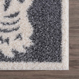 Zane Charcoal Tibetan Tiger Plush Rug - Ornate Home