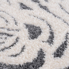 Zane Charcoal Tibetan Tiger Plush Rug - Ornate Home