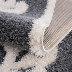 Zane Charcoal Tibetan Tiger Plush Rug - Ornate Home