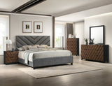 Zane Gray/Brown Queen Bed - Ornate Home