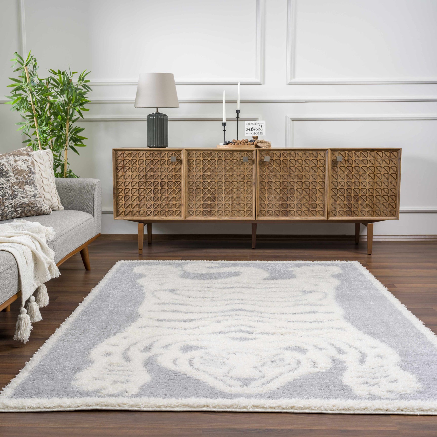 Zane Gray Tibetan Tiger Area Rug - Clearance - Ornate Home