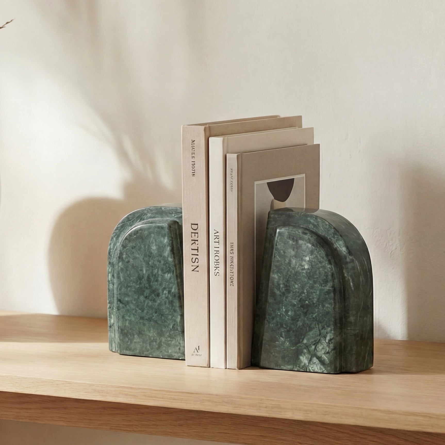 Zane Green Marble Bookends (Set of 2) - Ornate Home