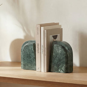 Zane Green Marble Bookends (Set of 2) - Ornate Home