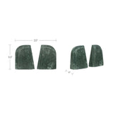 Zane Green Marble Bookends (Set of 2) - Ornate Home