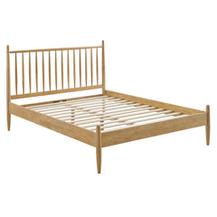 Zane Light Oak Full Size Spindle Bed Frame - Ornate Home