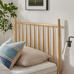 Zane Light Oak Twin Size Spindle Bed Frame - Ornate Home