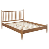 Zane Walnut Full Size Spindle Bed Frame - Ornate Home