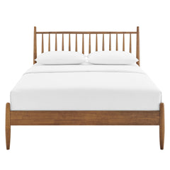 Zane Walnut Full Size Spindle Bed Frame - Ornate Home
