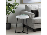 Zara Black/White Accent Table - Ornate Home