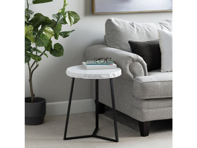 Zara Black/White Accent Table - Ornate Home