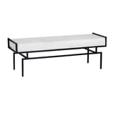 Zara White/Black Bench - Ornate Home