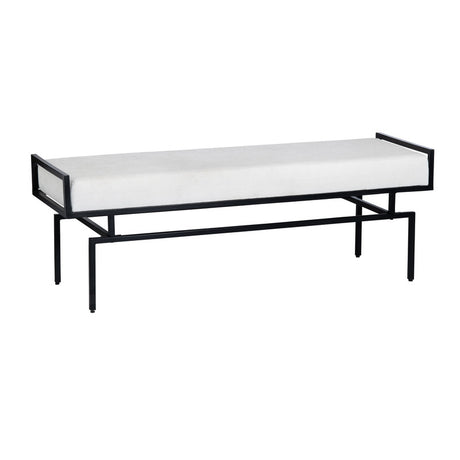 Zara White/Black Bench - Ornate Home