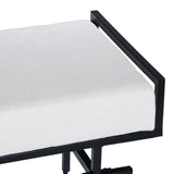 Zara White/Black Bench - Ornate Home