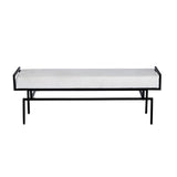 Zara White/Black Bench - Ornate Home
