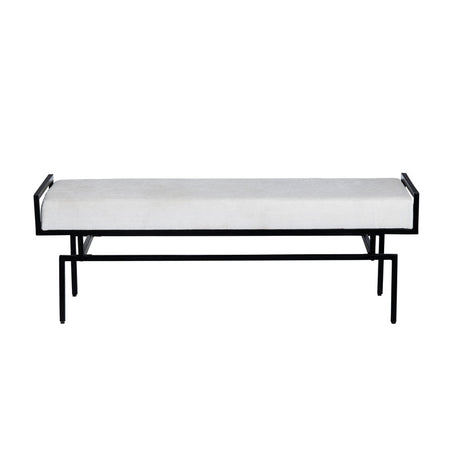 Zara White/Black Bench - Ornate Home