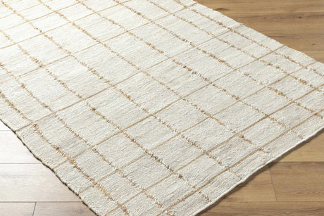 Zared Checkered Jute Area Rug - Ornate Home