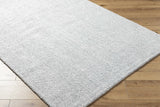 Zareh Gray Blue Solid Area Rug - Clearance - Ornate Home