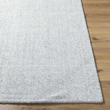 Zareh Gray Blue Solid Area Rug - Clearance - Ornate Home