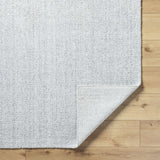 Zareh Gray Blue Solid Area Rug - Clearance - Ornate Home