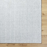 Zareh Gray Blue Solid Area Rug - Clearance - Ornate Home