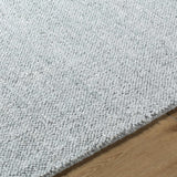 Zareh Gray Blue Solid Area Rug - Clearance - Ornate Home