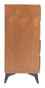 Zarif Black & Walnut Chest - Ornate Home