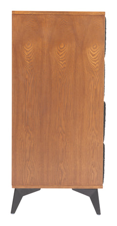 Zarif Black & Walnut Chest - Ornate Home