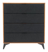 Zarif Black & Walnut Chest - Ornate Home