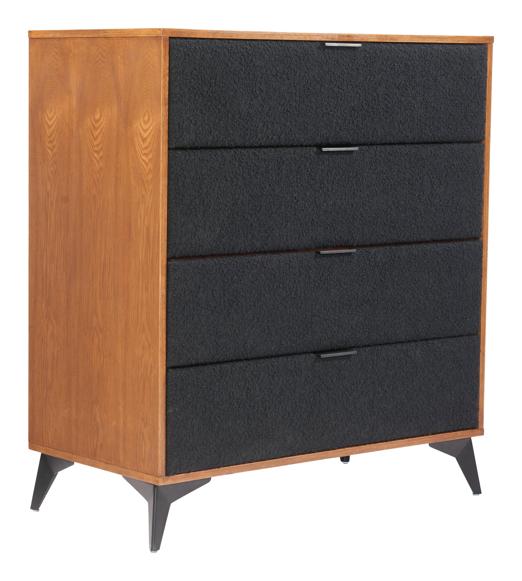 Zarif Black & Walnut Chest - Ornate Home