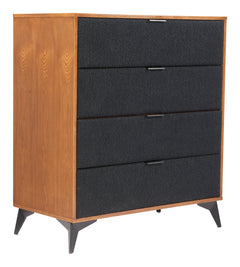 Zarif Black & Walnut Chest - Ornate Home