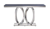 Zasir Gray/Mirrored Silver Sofa Table - Ornate Home