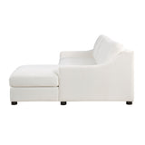 Zayden Ivory 2-Piece Sectional Right Chaise - Ornate Home