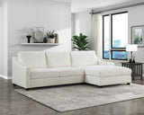 Zayden Ivory 2-Piece Sectional Right Chaise - Ornate Home