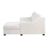 Zayden Ivory 2-Piece Sectional Right Chaise - Ornate Home